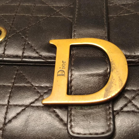 Christian Dior Clutch Black Cannage stitch leather - Picture 3 of 7